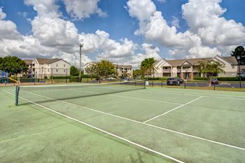 Lighted sports court